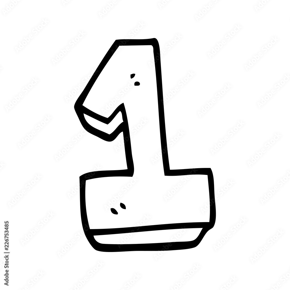 line drawing cartoon number one line drawing cartoon number one