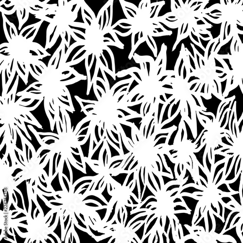 Brush pattern. Grunge background. Vector.