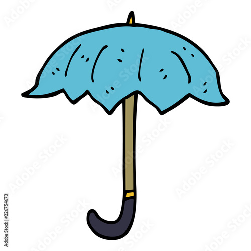 cartoon doodle open umbrella