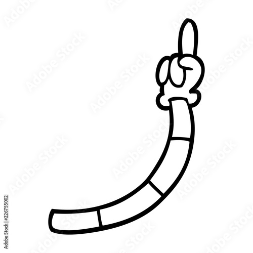 line drawing cartoon retro hand gestures
