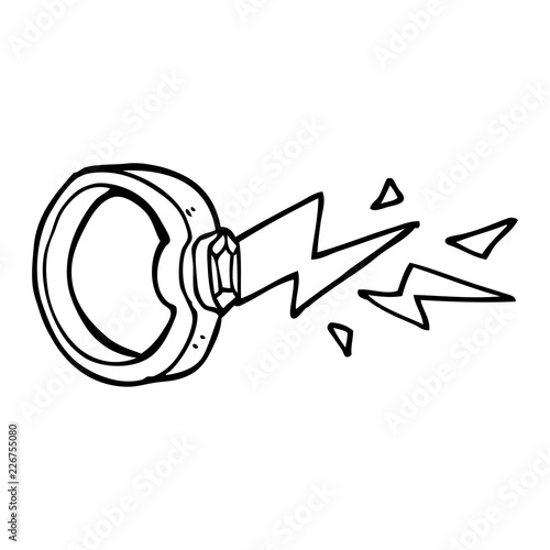 line drawing cartoon magic ring