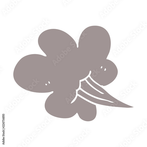 cartoon doodle whooshing cloud