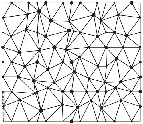 abstract triangle with dots seamless pattern wallpaper  design