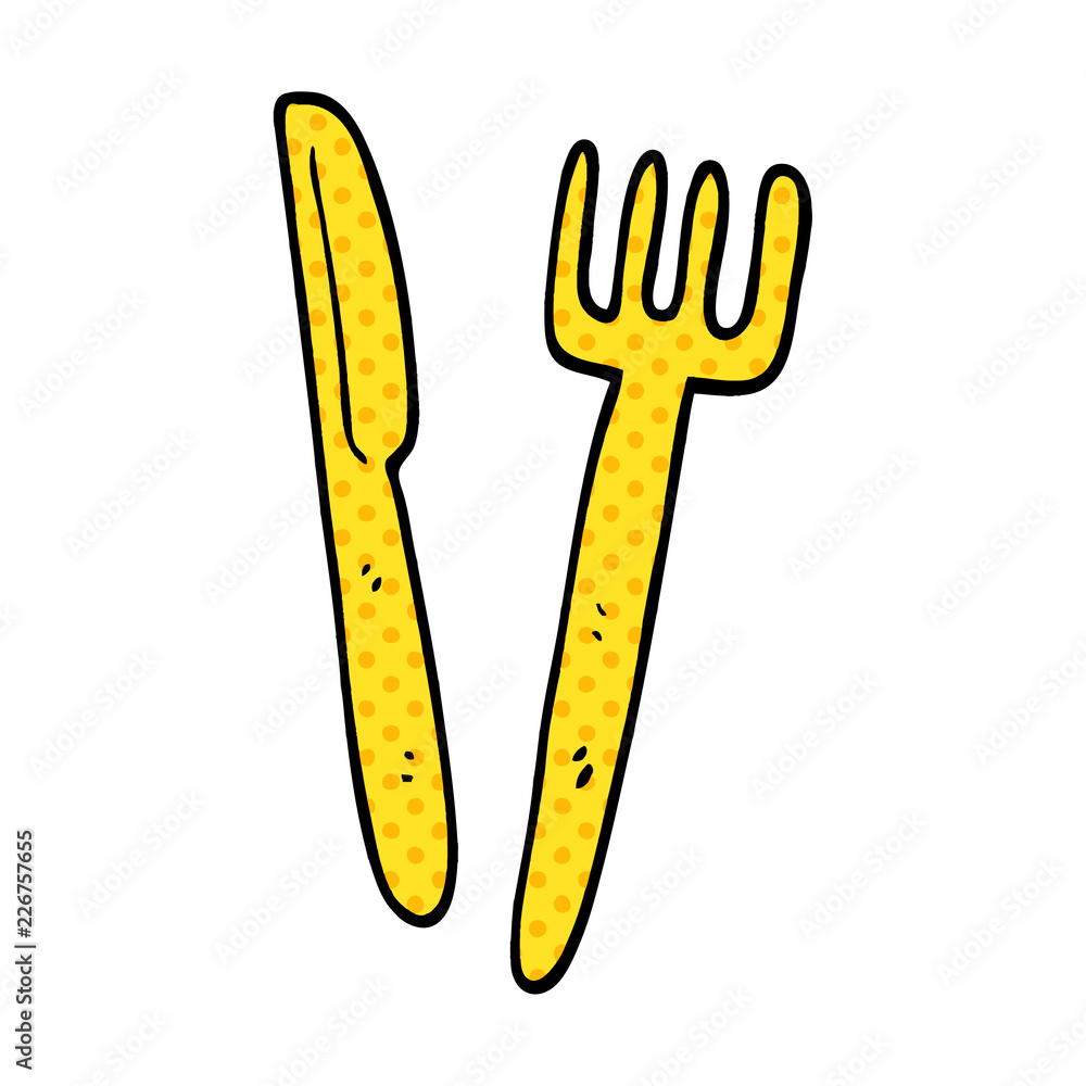 cartoon doodle knife and fork cartoon doodle knife and fork
