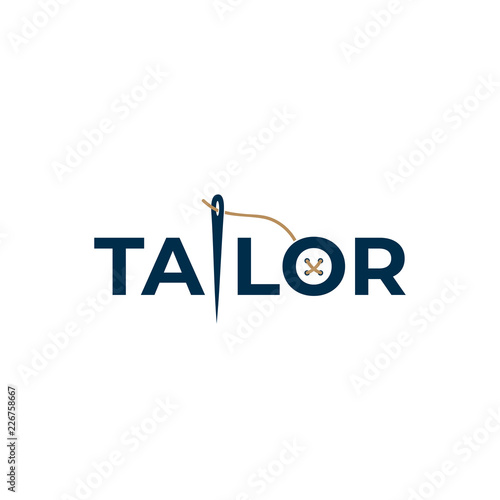 tailor logo. vector design