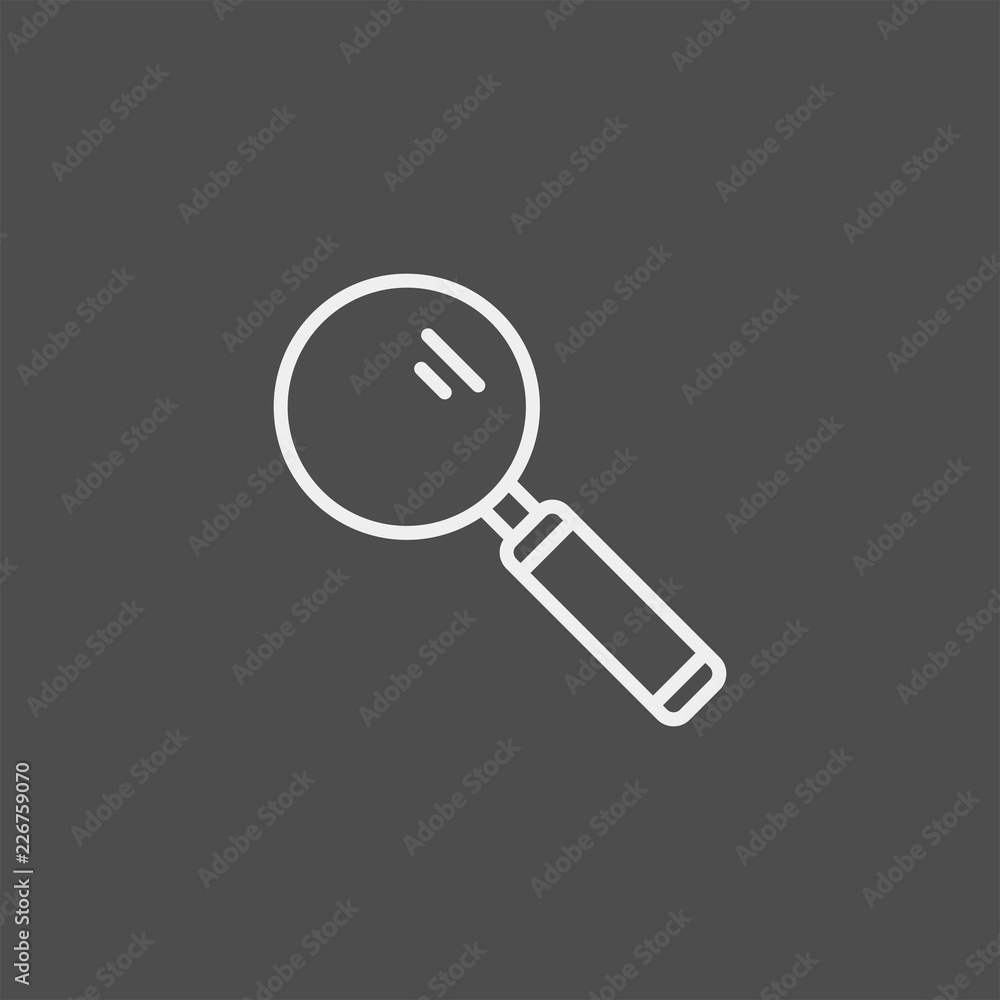 Magnifier flat vector icon. Search flat vector icon Magnifier flat vector icon. Search flat vector icon