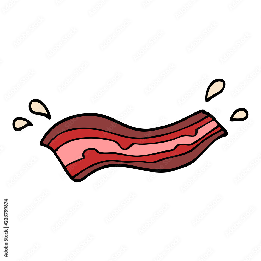 cartoon doodle sizzling bacon cartoon doodle sizzling bacon