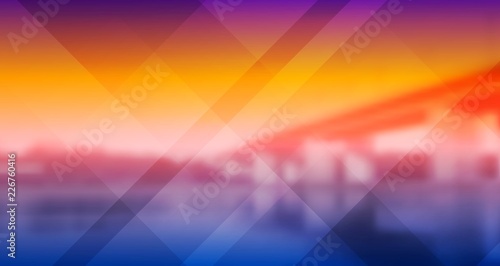 Vibrant technology abstract landscape collage background