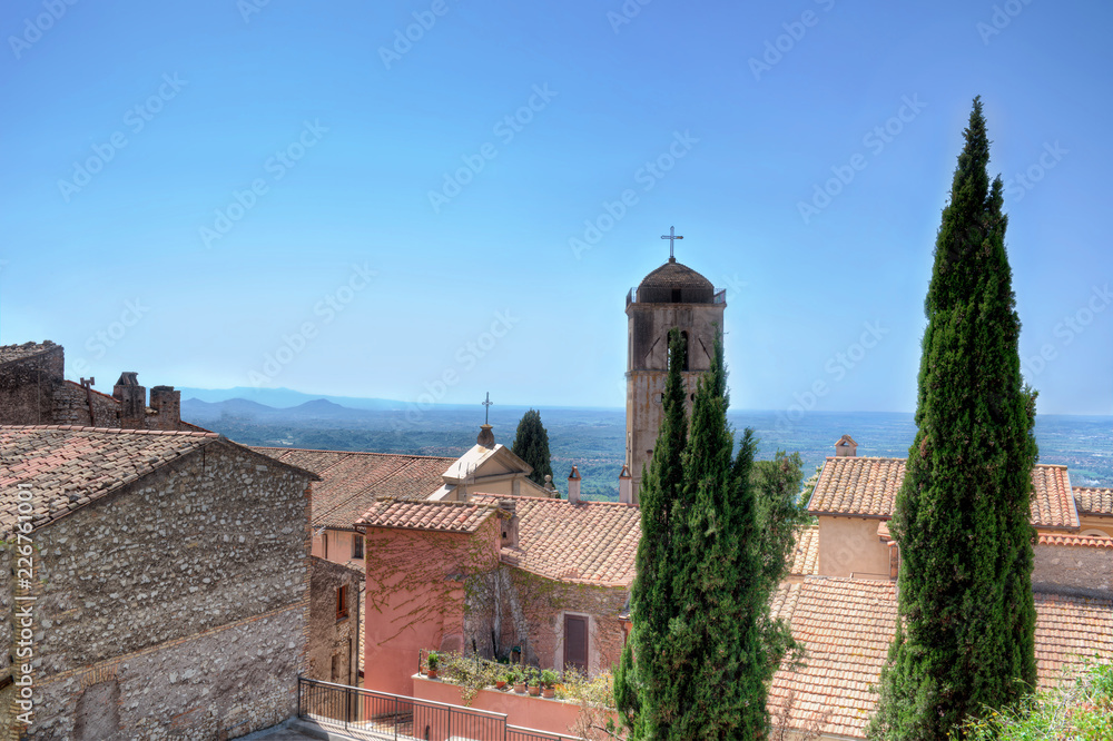 View of the Medieval Town of Fara in Sabina - Rieti, Italy - Landscape