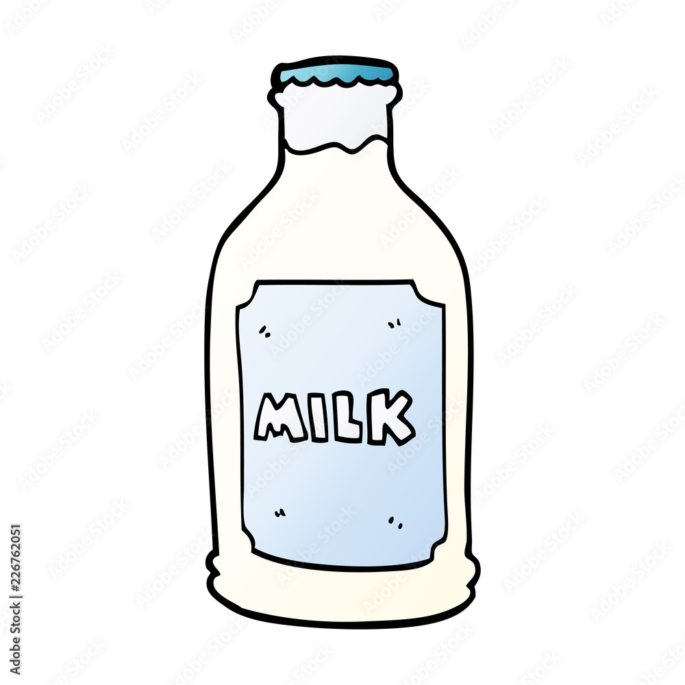 cartoon doodle milk bottle cartoon doodle milk bottle
