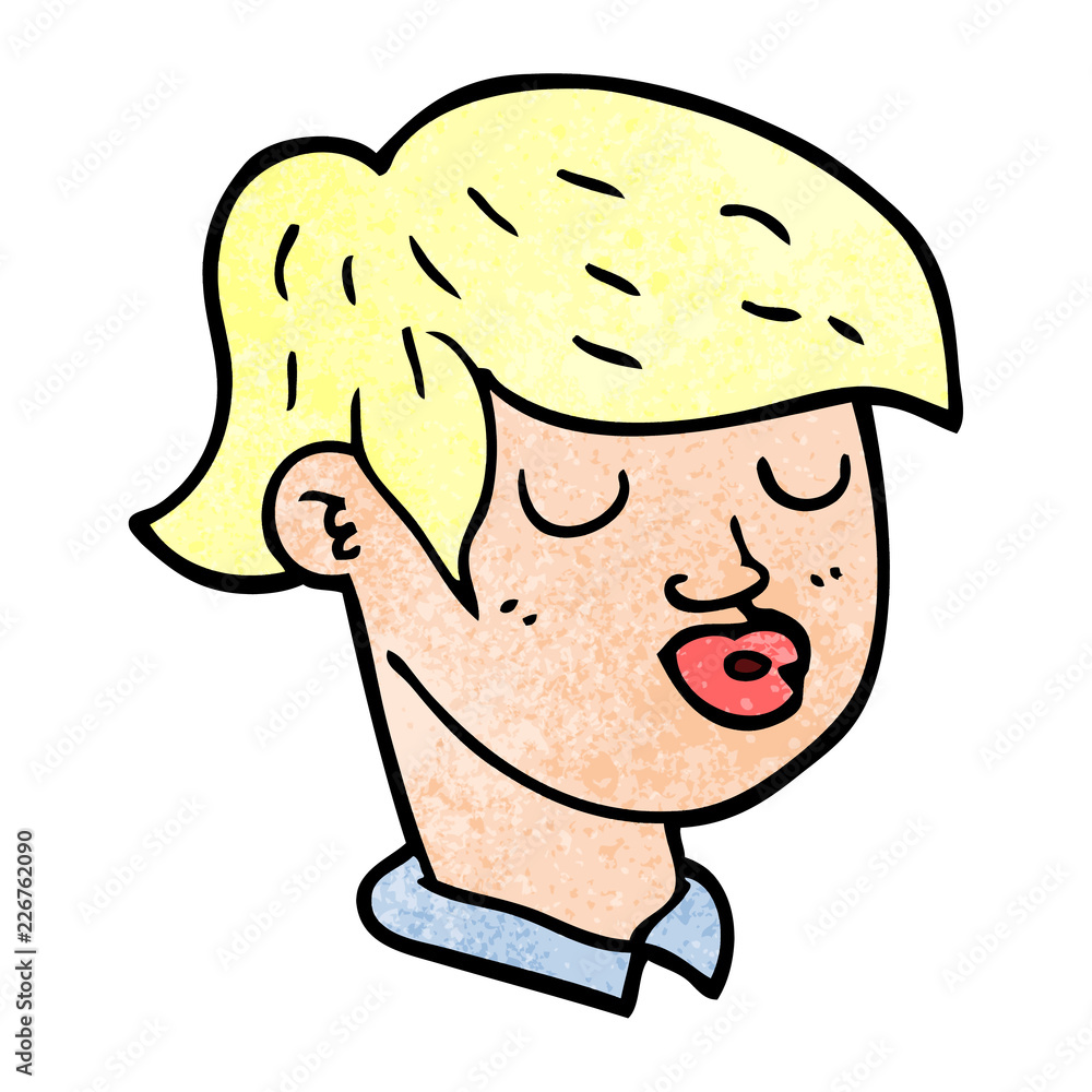 cartoon doodle of boys face