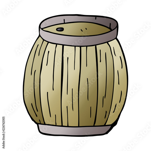 cartoon doodle beer barrel