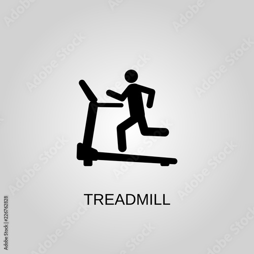 Treadmill icon. Treadmill symbol. Flat design. Stock - Vector illustration