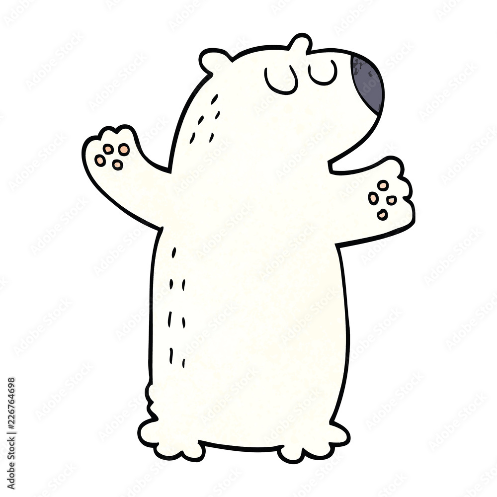 cartoon doodle polar bear cartoon doodle polar bear