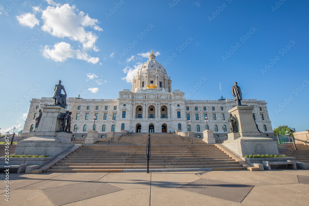 Minnesota State Capitol building in St. Paul, Minnesota, July 23, 2017