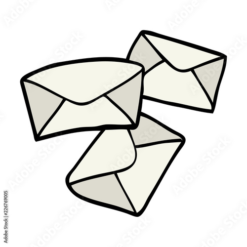 cartoon doodle letters