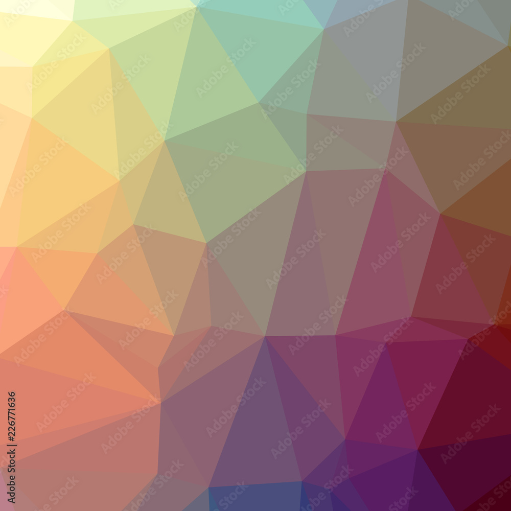 Obraz premium Abstract illustration of red square low poly background.