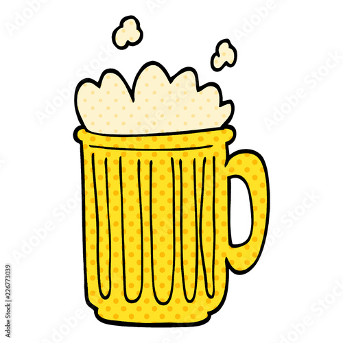 cartoon doodle tankard of beer