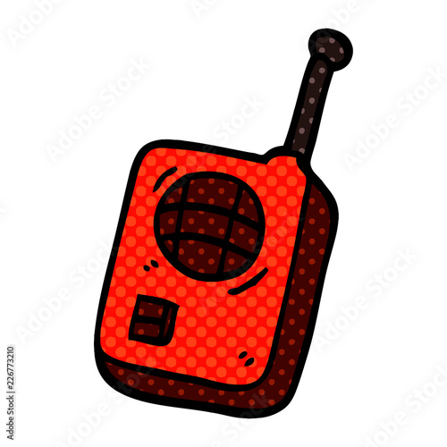 cartoon doodle walkie talkie