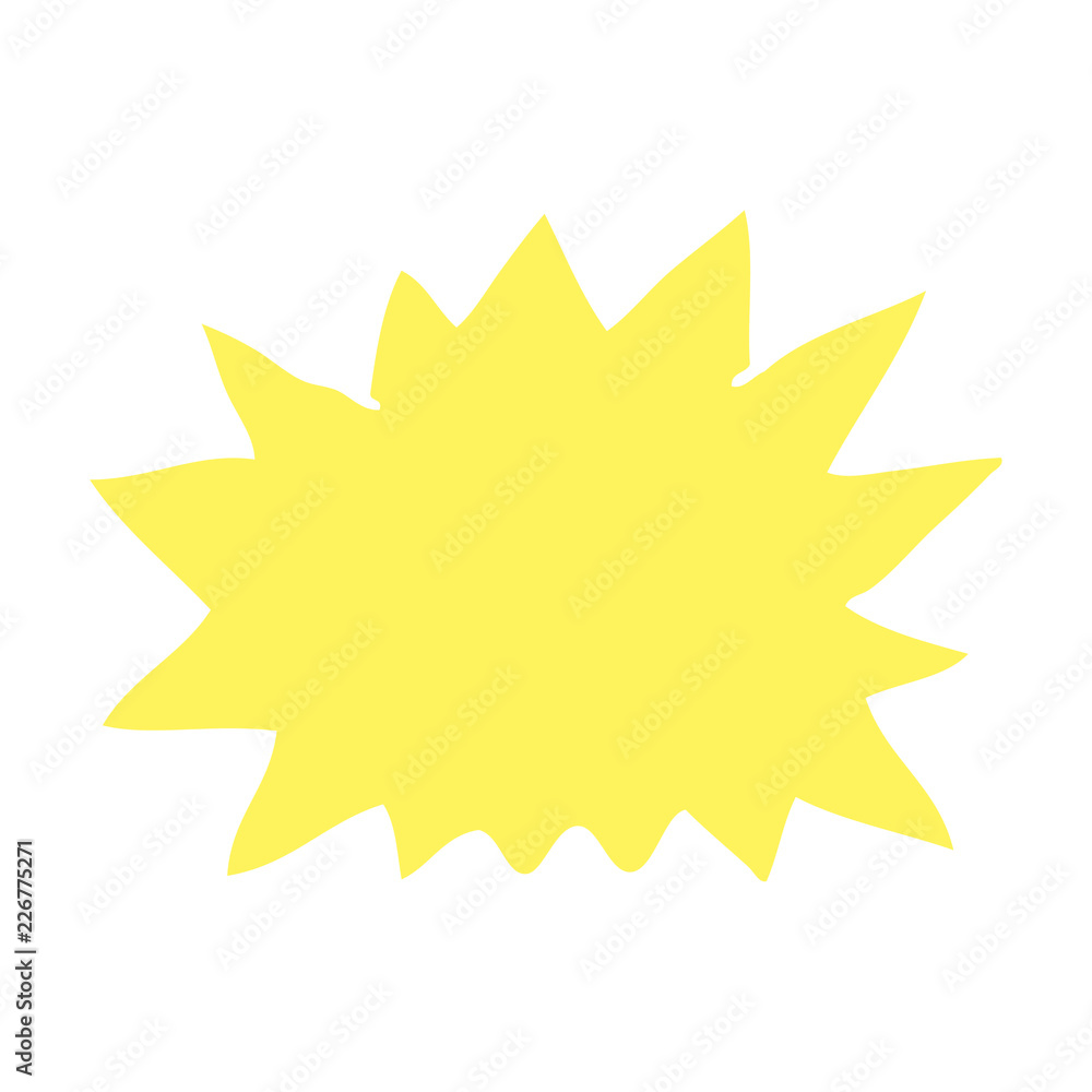 flat color illustration of a cartoon explosion flat color illustration of a cartoon explosion