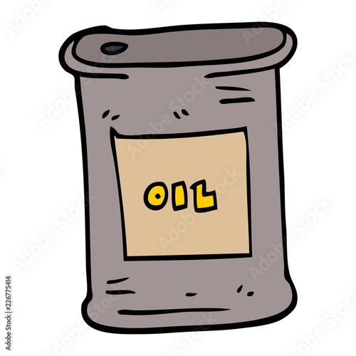 cartoon doodle motor oil