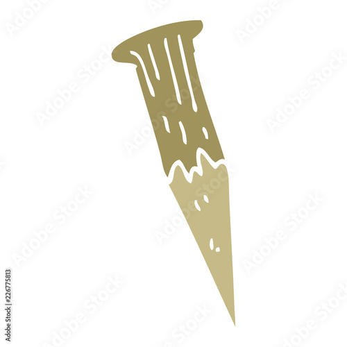 cartoon doodle wooden stake