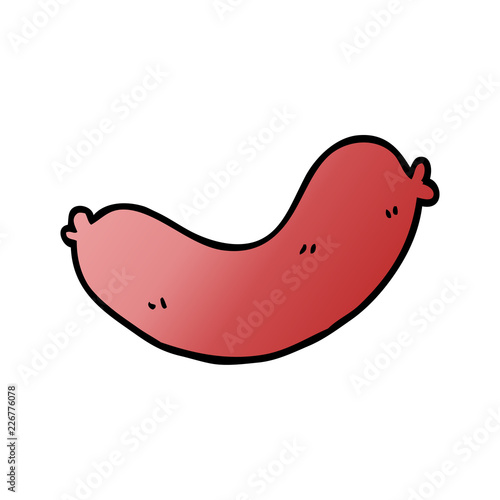 cartoon doodle sausages