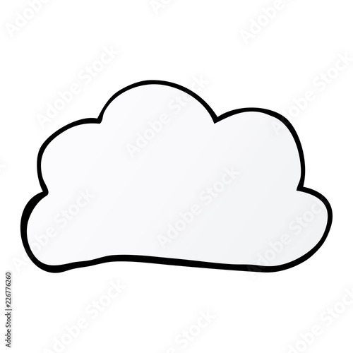 cartoon doodle weather cloud