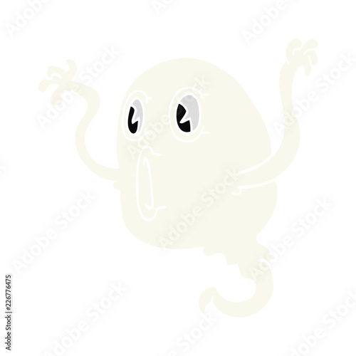 spooky cartoon doodle ghost
