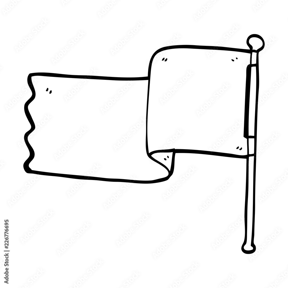 line drawing cartoon red flag line drawing cartoon red flag