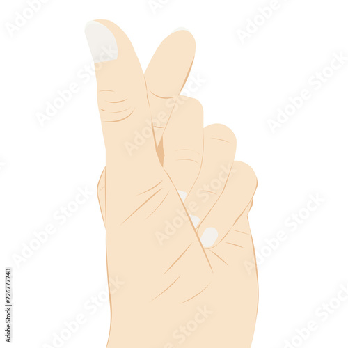 Vector love Korean hand.