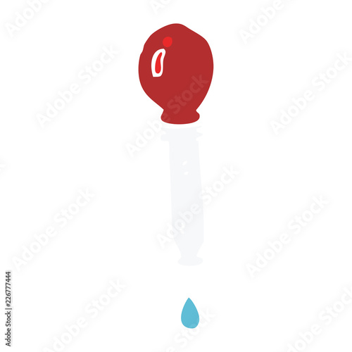 cartoon doodle pipette