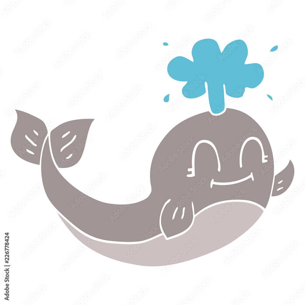 cartoon doodle of a happy whale cartoon doodle of a happy whale