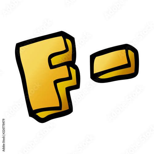 cartoon doodle letter grades