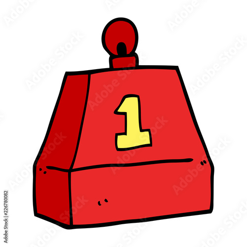 cartoon doodle one ton