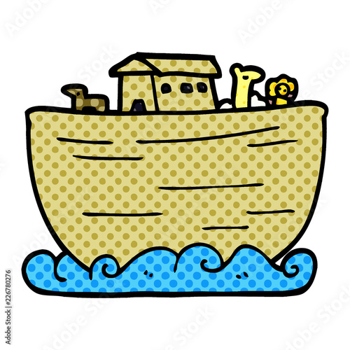 cartoon doodle noahs ark