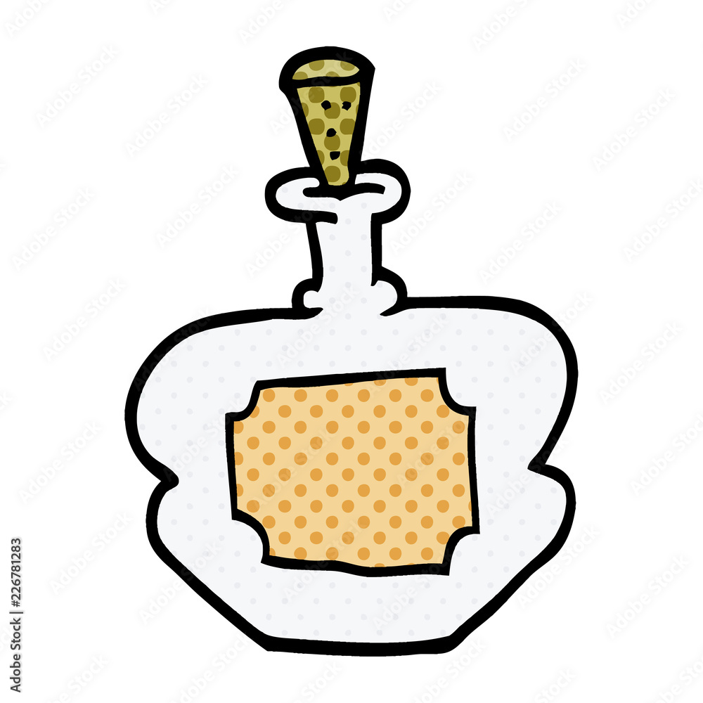 Fototapeta premium cartoon doodle perfume bottle