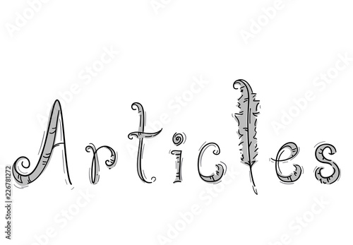 Articles Lettering Feathers...
