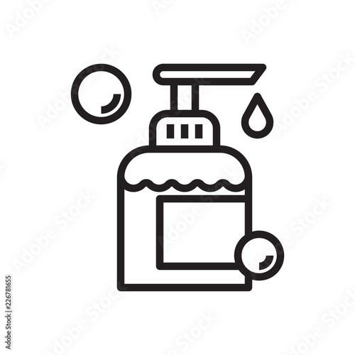 soap liquid line icon