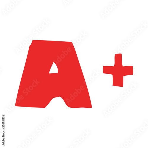 cartoon doodle letter grades