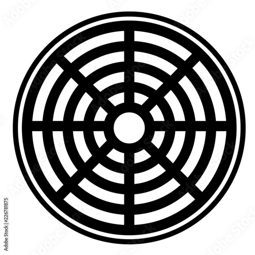 sewer icon on white background. sewer icon for your web site design, logo, app, UI. flat style. Pipe cap sign.