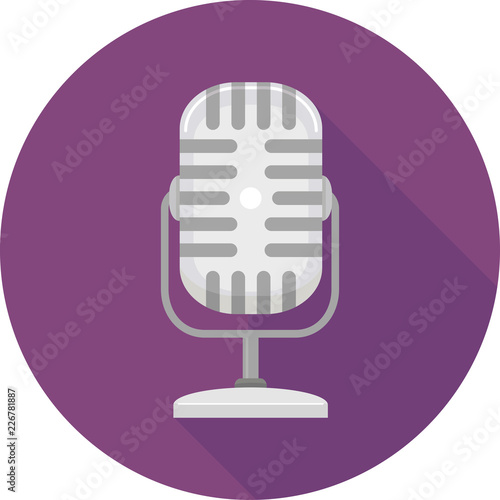 Podcast Microphone Icon Ill...