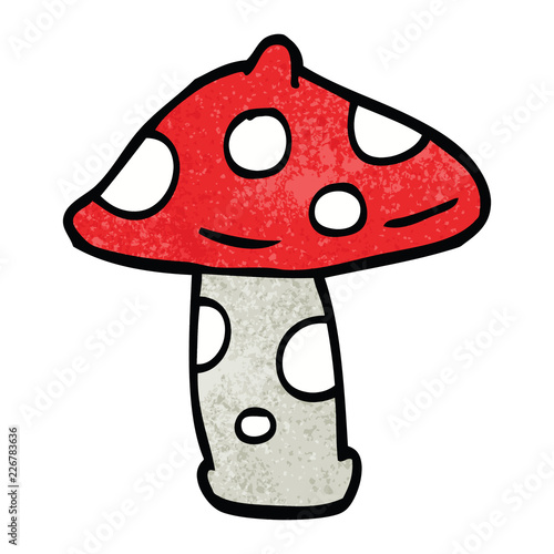 cartoon doodle mushroom