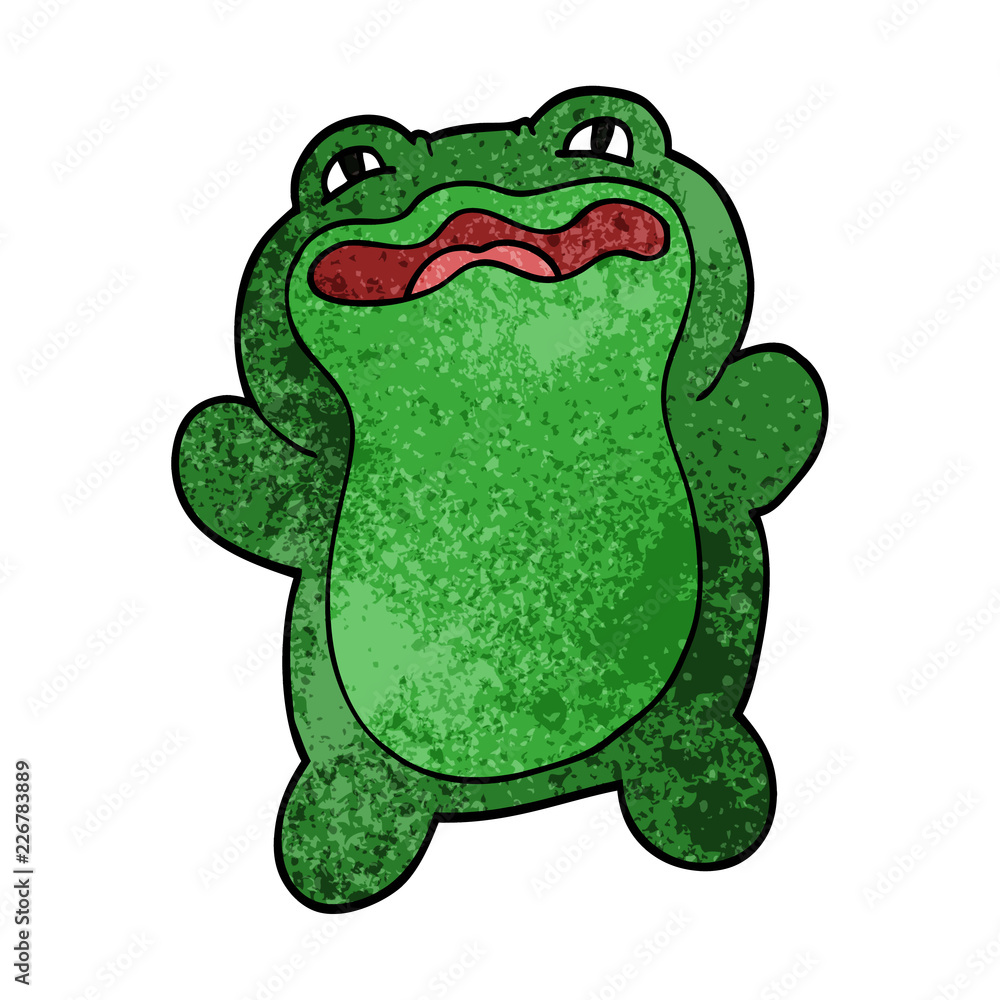 funny cartoon doodle frog funny cartoon doodle frog