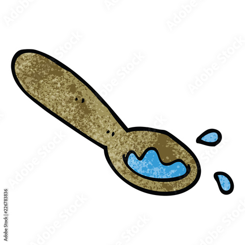 cartoon doodle ladle of food