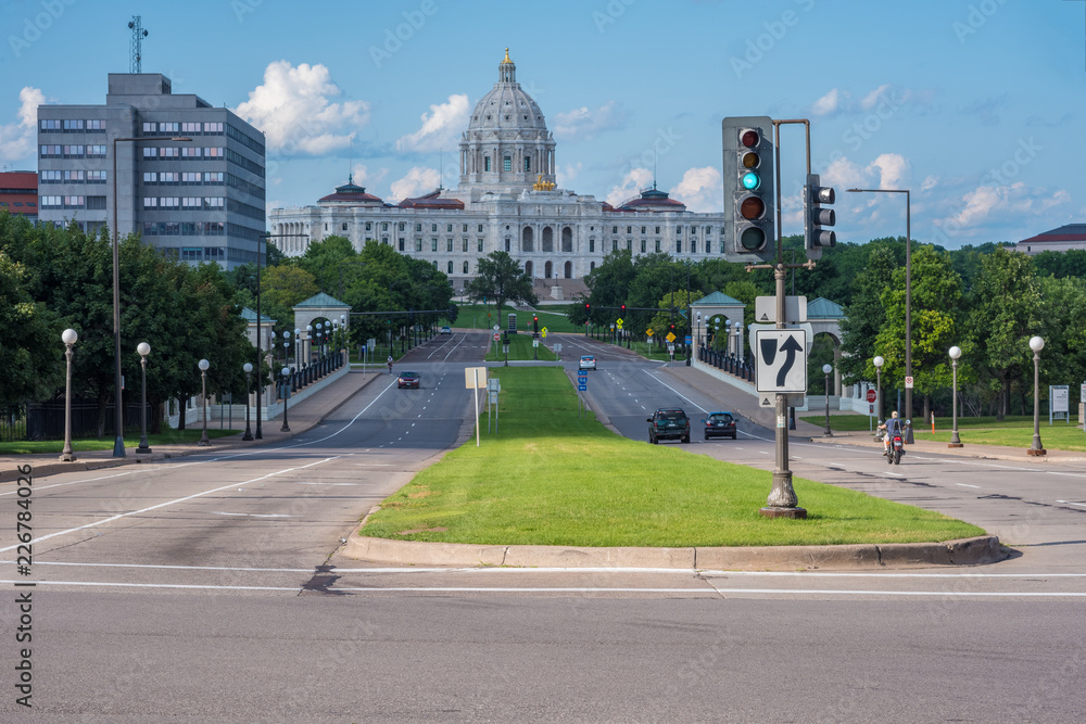 Minnesota State Capitol building in St. Paul, Minnesota, July 23, 2017