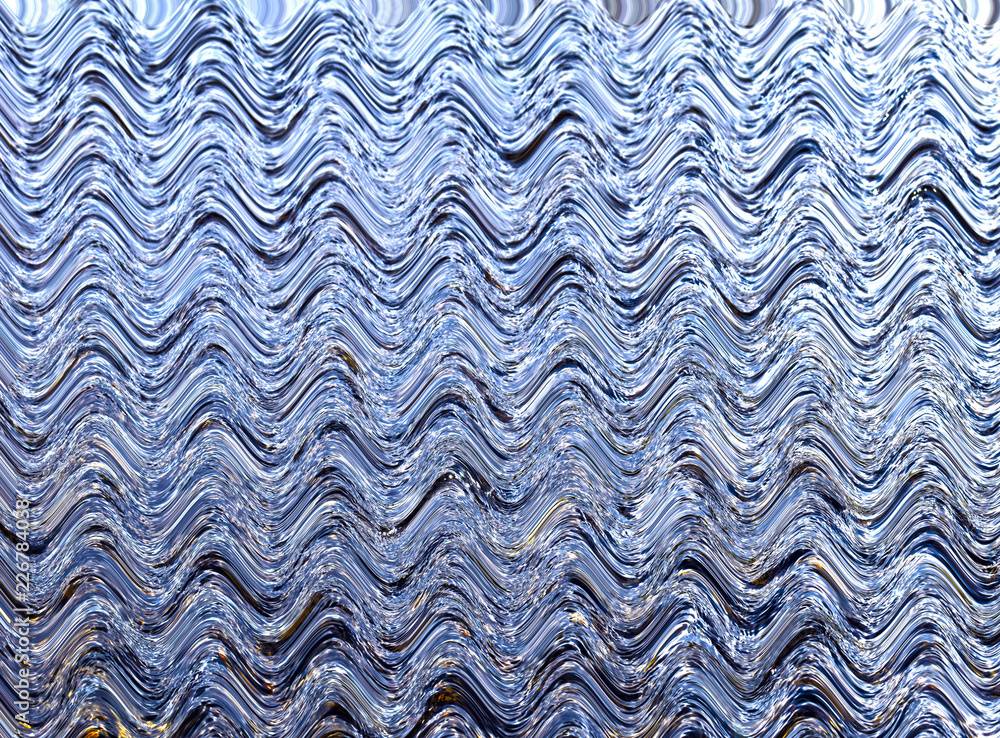 Unusual blue abstraction in the form of a wave. Unusual blue abstraction in the form of a wave.