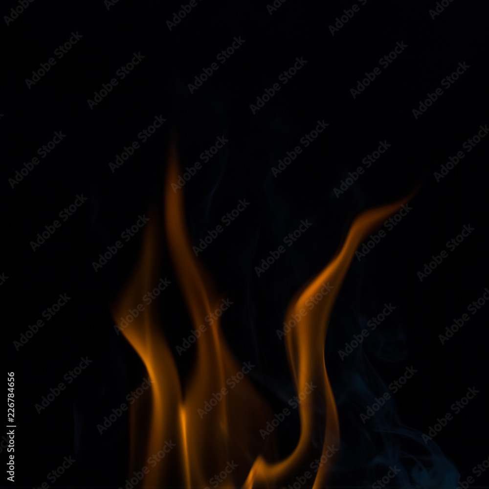 fire flames in black, fire flames and smoke. fire flames in black, fire flames and smoke.