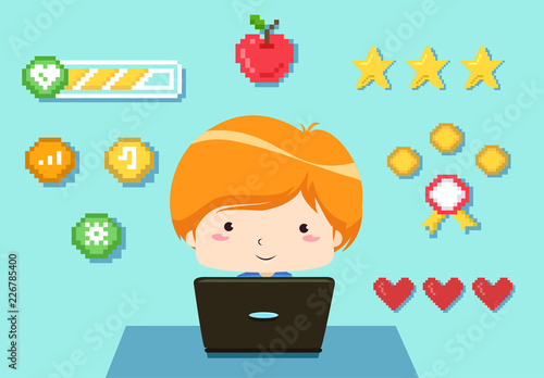 Kid Boy Game Development Il...