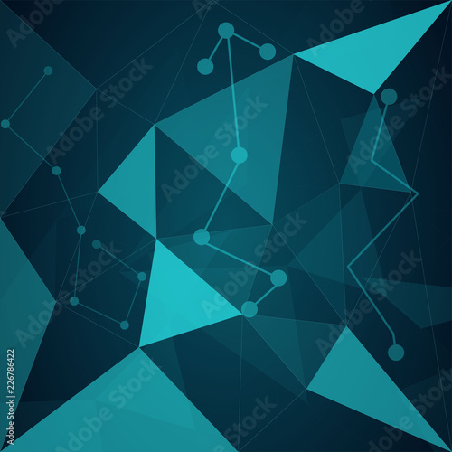 Triangulation blue photo